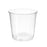 120mm Clear Squat Plastic Pot - Nuleaf