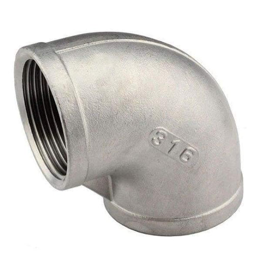 316 Stainless Steel Elbow FxF - 6 - Stainless Steel Threaded