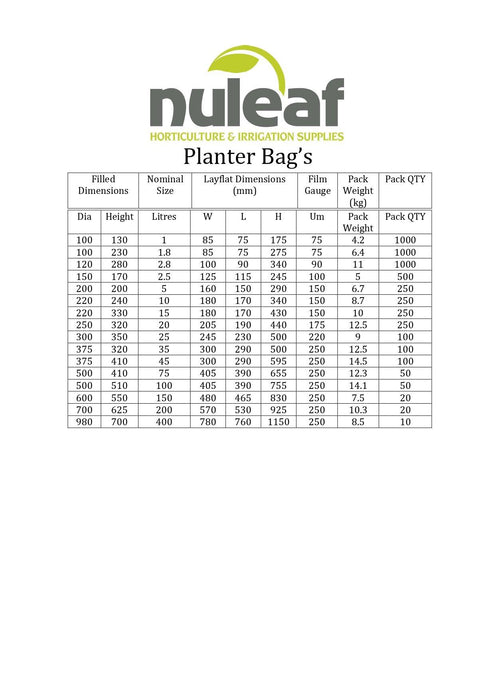 Nuleaf Planter Bag's