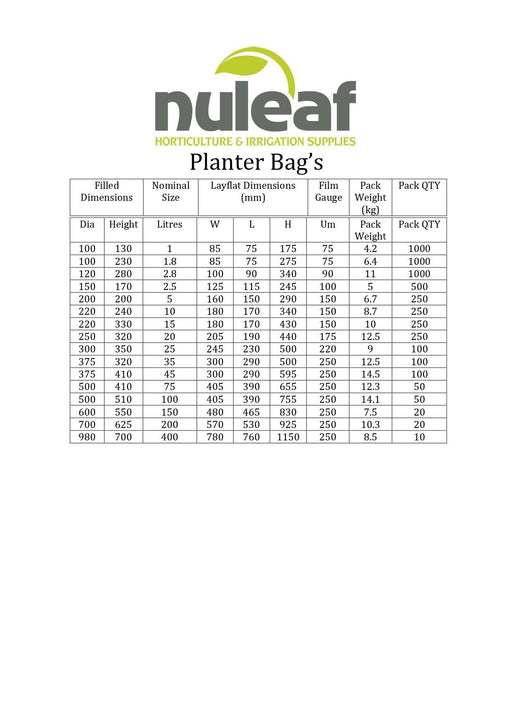 Nuleaf Planter Bag's
