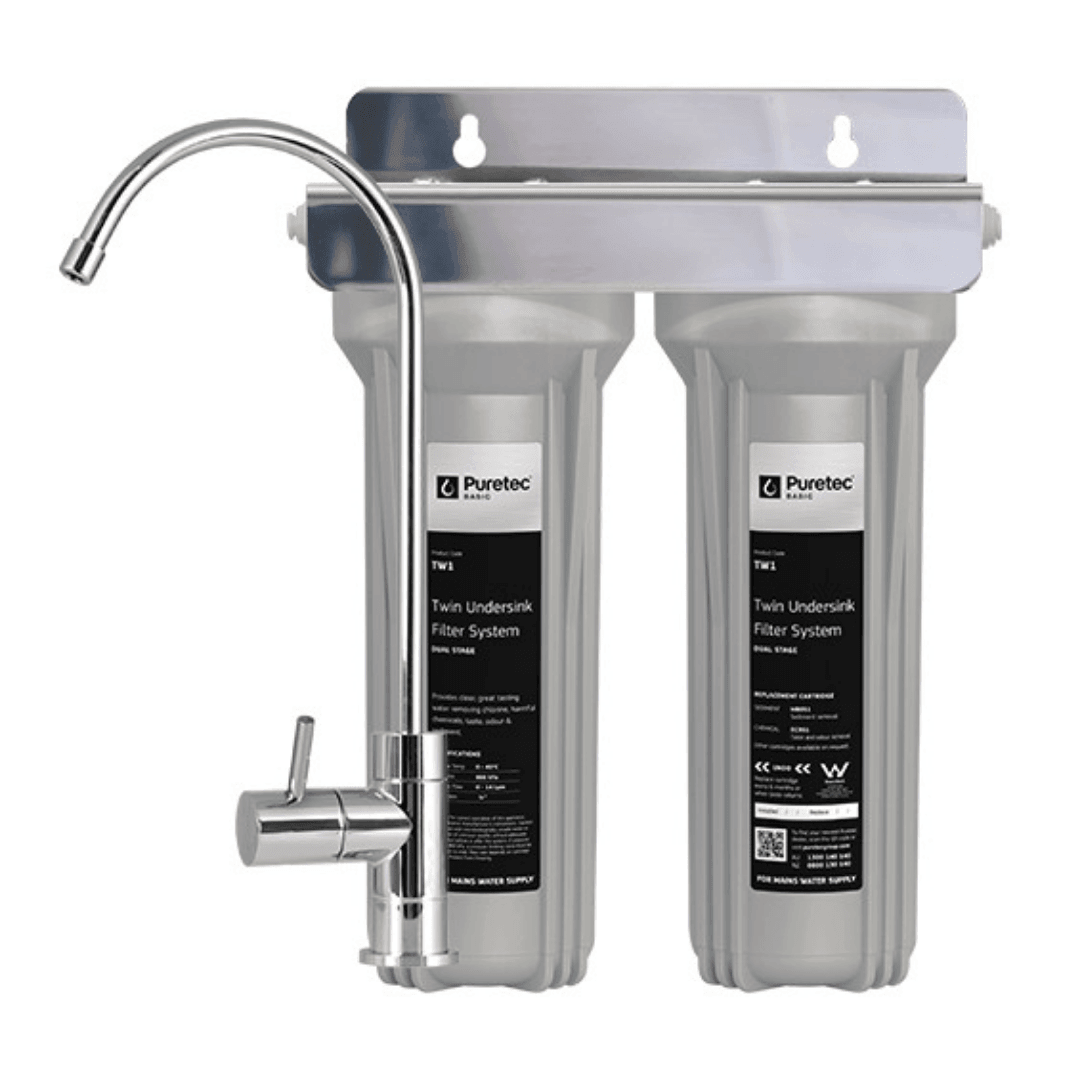 Puretec Twin Undersink Water Filter System Kit — Nuleaf