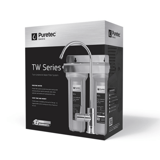 Puretec Twin Undersink Water Filter System Kit - Nuleaf