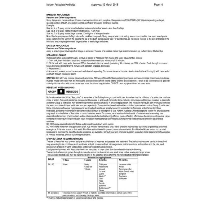 Associate 500g Singapore Daisy Killer - Herbicide