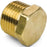 Brass Plug - 6 - Brass Threaded