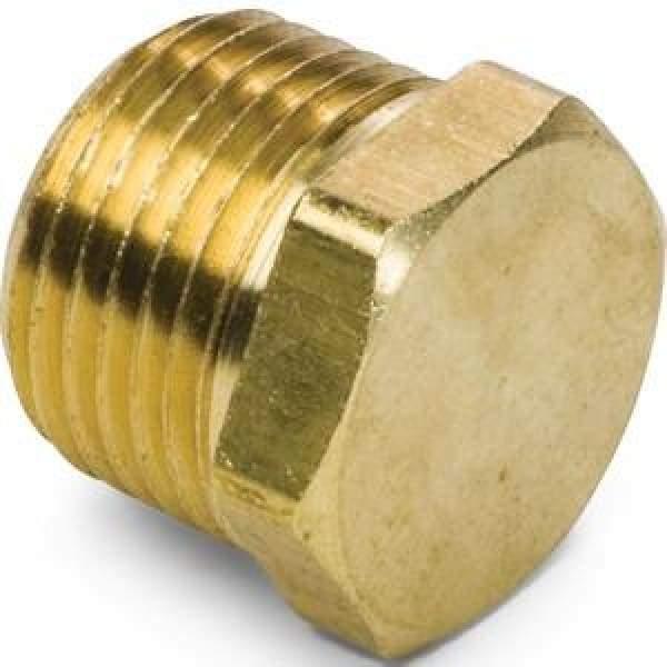 Brass Plug - 6 - Brass Threaded