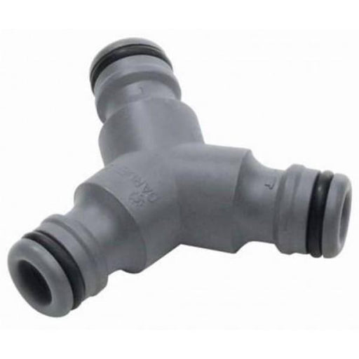 Gardena 13mm Three Way Hose Coupling - Garden Hose Fittings - Plastic