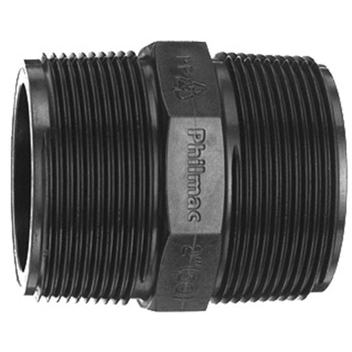 Poly Threaded Nipple - 1/4 - Poly Threaded